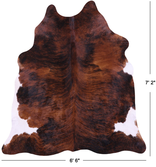 Brindle Natural Cowhide Rug - X-Large 7' 2