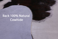 Thumbnail for Brown & White Natural Cowhide Rug - XX-Large 7' 8