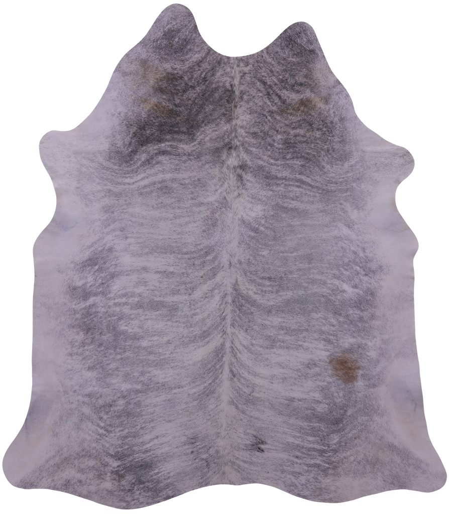 Grey Brindle Natural Cowhide Rug - XX-Large 7' 0"H x 6' 2"W