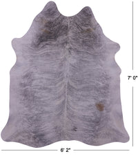 Thumbnail for Grey Brindle Natural Cowhide Rug - XX-Large 7' 0