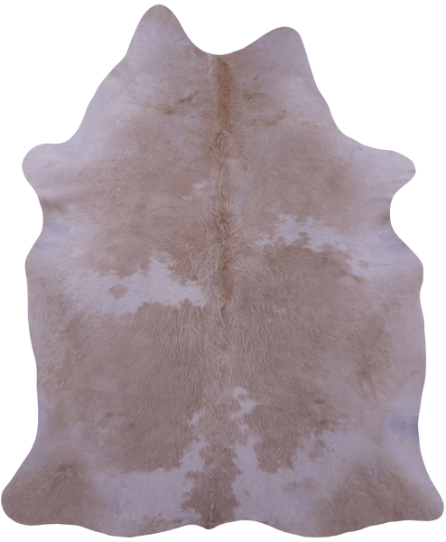 Brown & White Natural Cowhide Rug - X-Large 7' 2"H x 6' 0"W