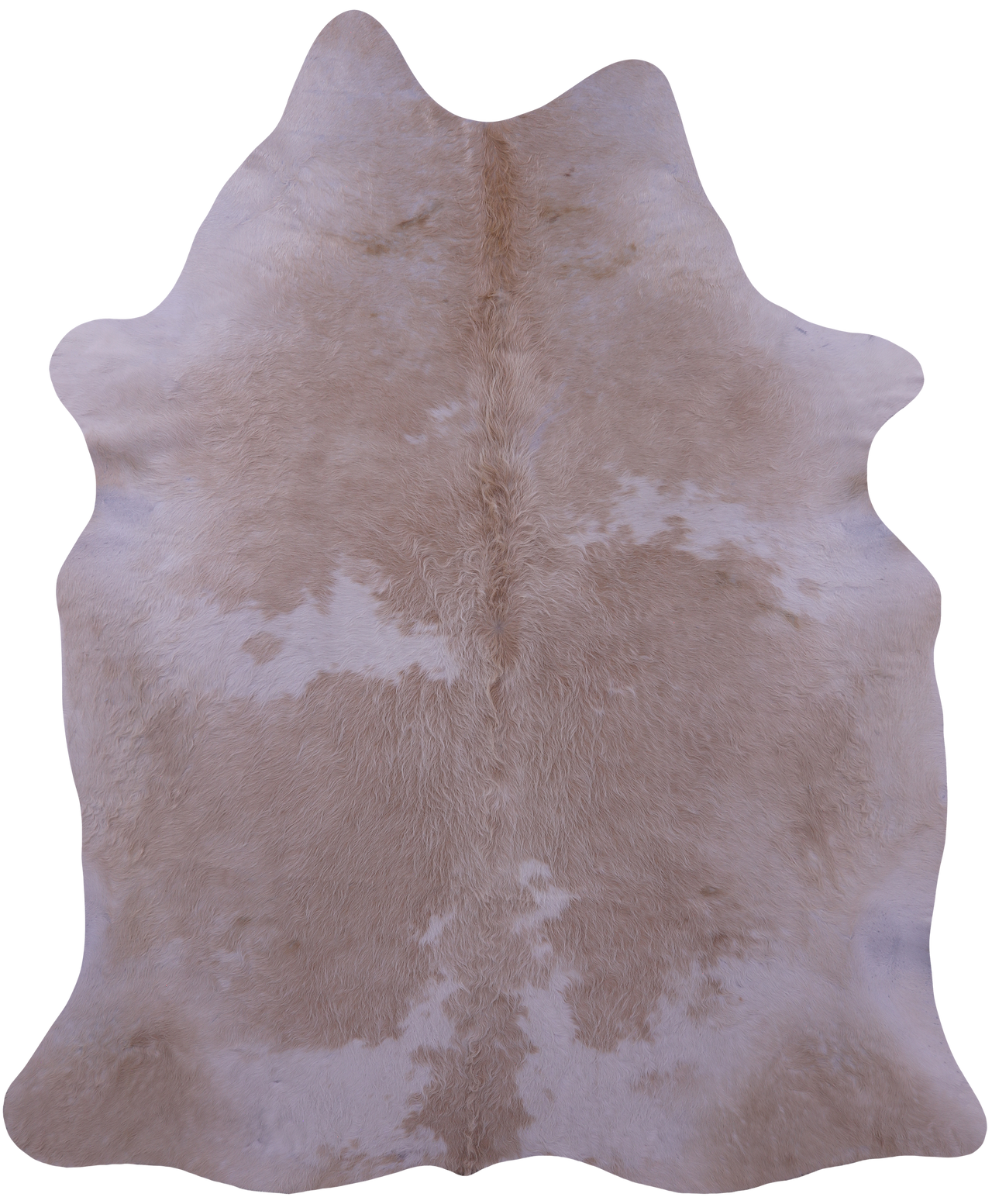 Brown & White Natural Cowhide Rug - X-Large 7' 2"H x 6' 0"W