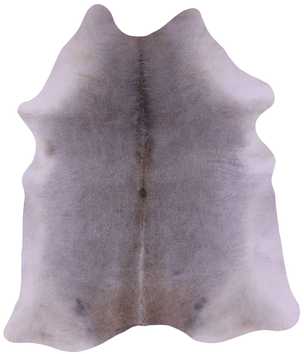 Grey & White Natural Cowhide Rug - XX-Large 7' 8"H x 6' 4"W