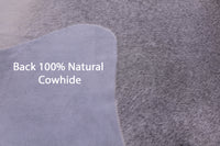 Thumbnail for Grey Natural Cowhide Rug - X-Large 7' 3