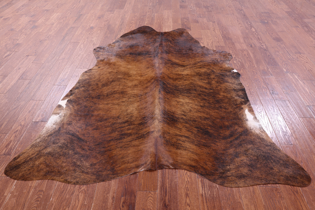 Brindle Natural Cowhide Rug - XX-Large 7' 6"H x 6' 6"W