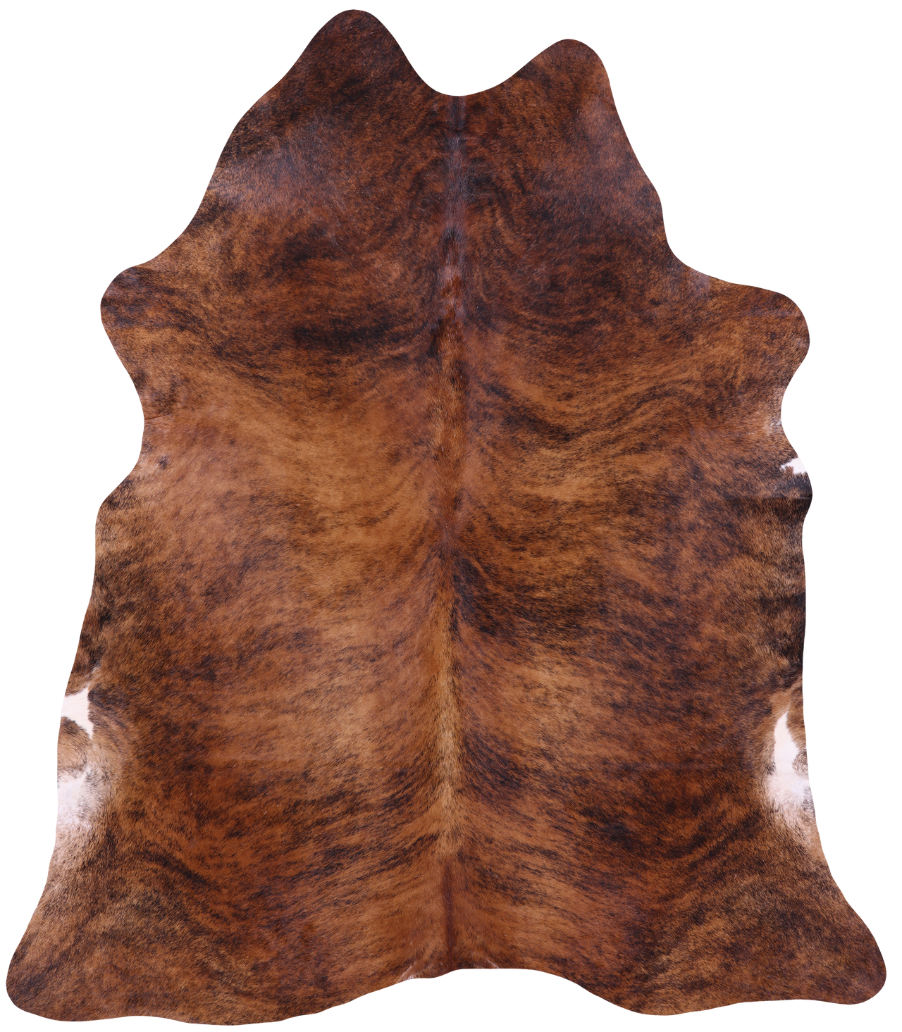 Brindle Natural Cowhide Rug - XX-Large 7' 6"H x 6' 6"W