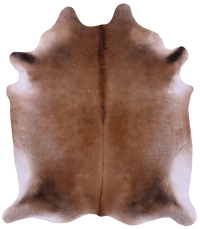 Thumbnail for Light Brown Natural Cowhide Rug - X-Large 7' 3