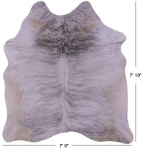 Thumbnail for Grey Brindle Natural Cowhide Rug - XX-Large 7' 10