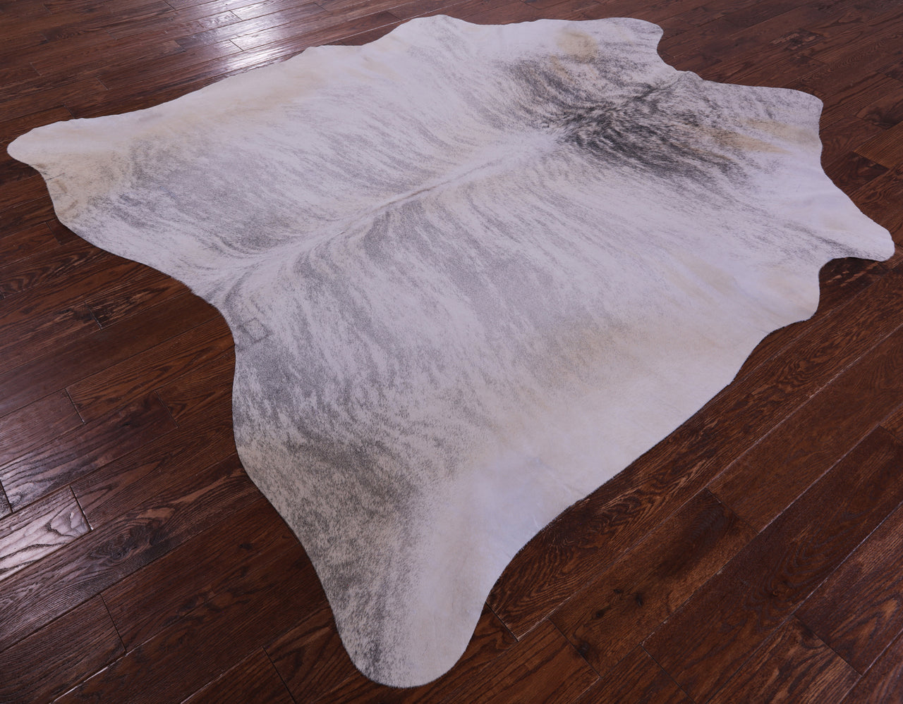 Grey Brindle Natural Cowhide Rug - XX-Large 7' 10"H x 7' 0"W
