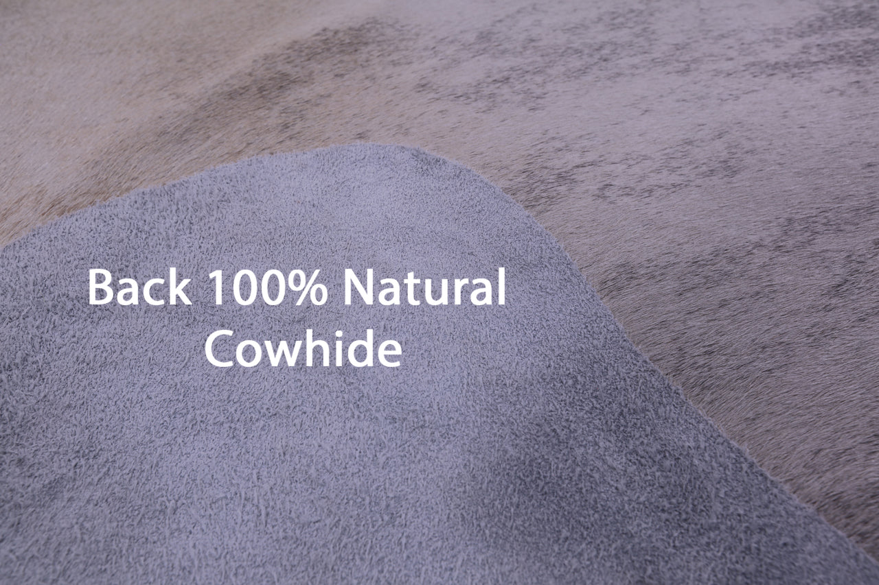 Grey Brindle Natural Cowhide Rug - XX-Large 7' 10"H x 7' 0"W