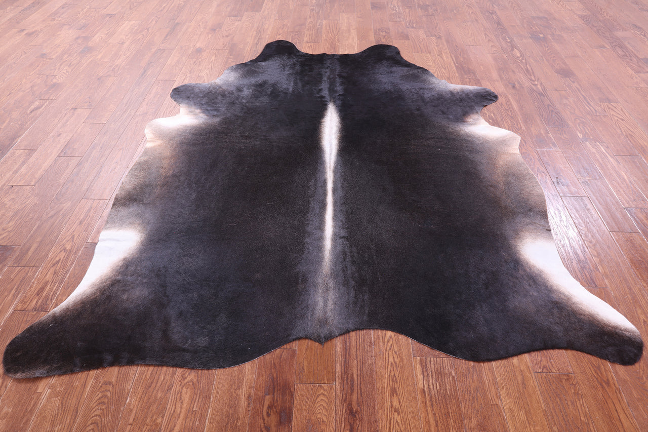 Dark Brown Natural Cowhide Rug - XX-Large 8' 0"H x 7' 0"W