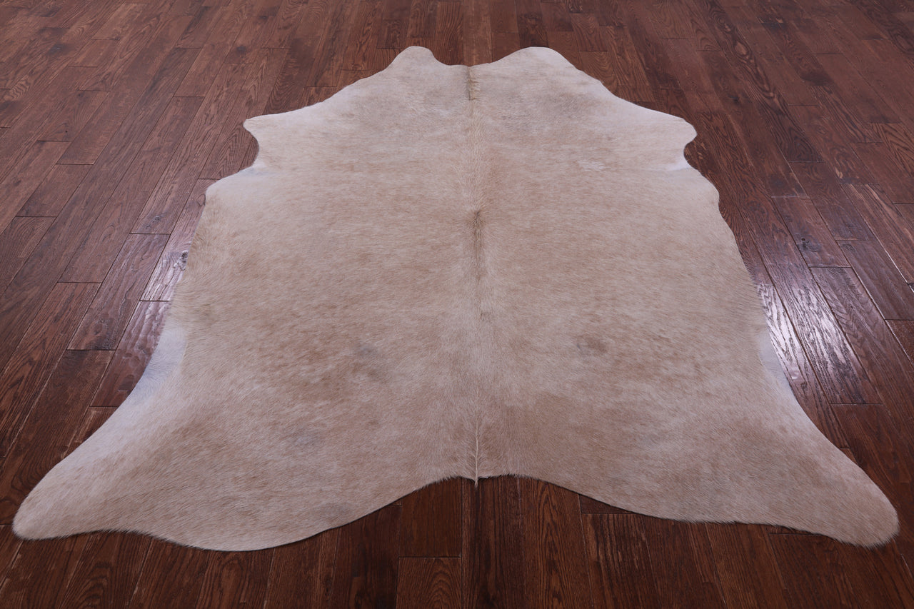 Beige Natural Cowhide Rug - XX-Large 7' 6"H x 6' 0"W