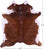 Brindle Natural Cowhide Rug - XX-Large 7' 7"H x 6' 7"W