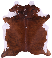 Thumbnail for Brindle Natural Cowhide Rug - XX-Large 7' 7