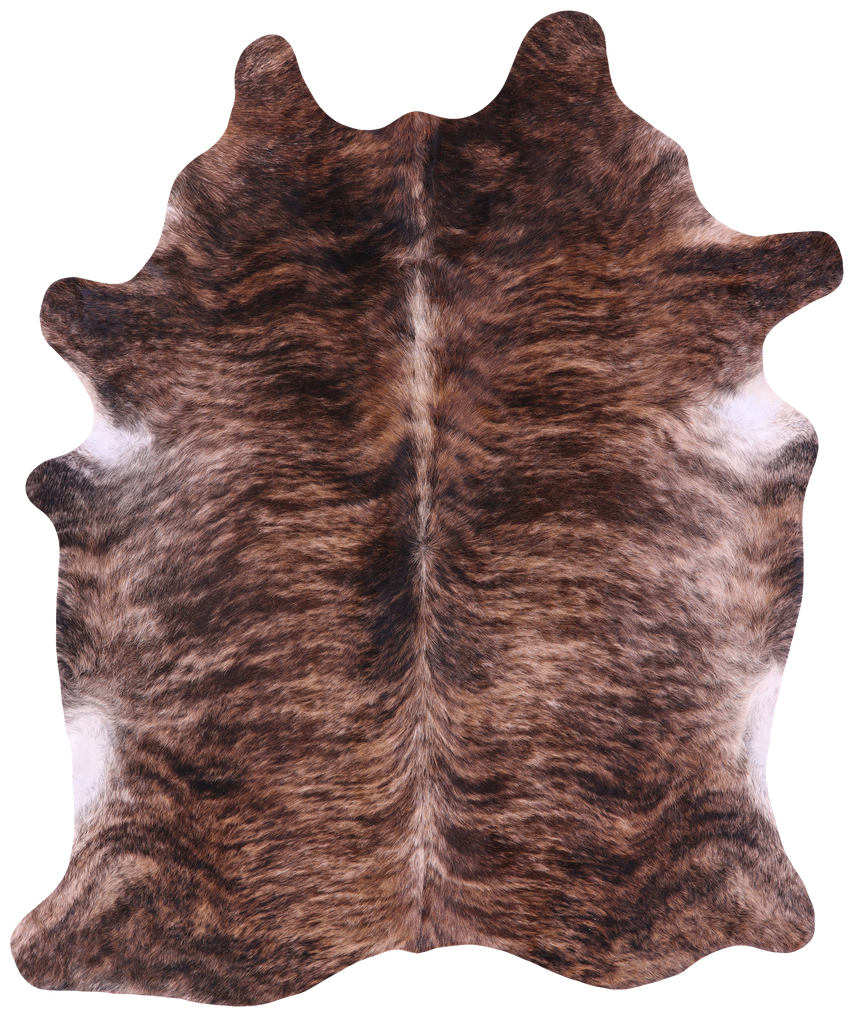 Light Brindle Natural Cowhide Rug - XX-Large 7' 8"H x 6' 5"W