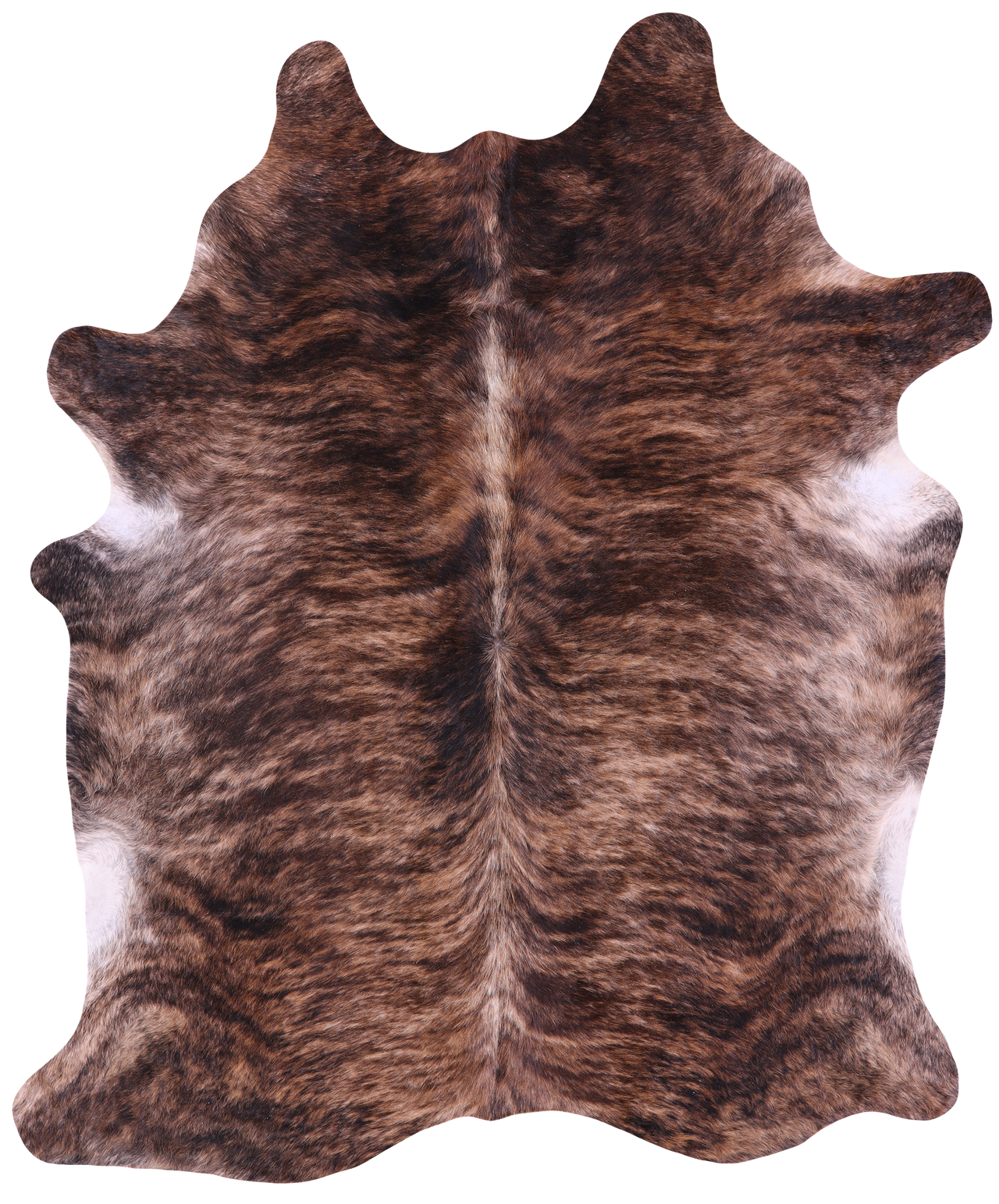 Light Brindle Natural Cowhide Rug - XX-Large 7' 8"H x 6' 5"W