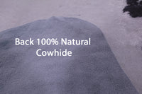 Thumbnail for Brown & White Natural Cowhide Rug - X-Large 6' 10