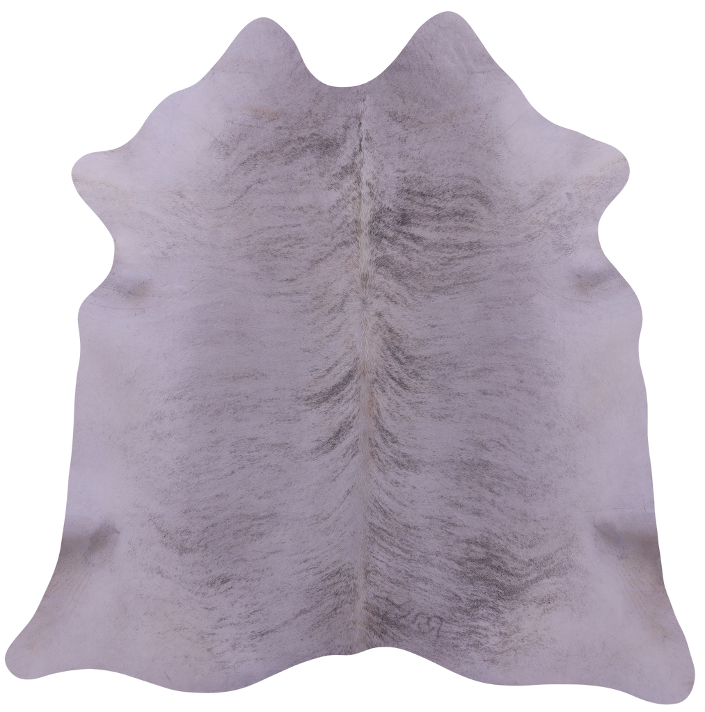 Grey Brindle Natural Cowhide Rug - X-Large 7' 0"H x 6' 10"W