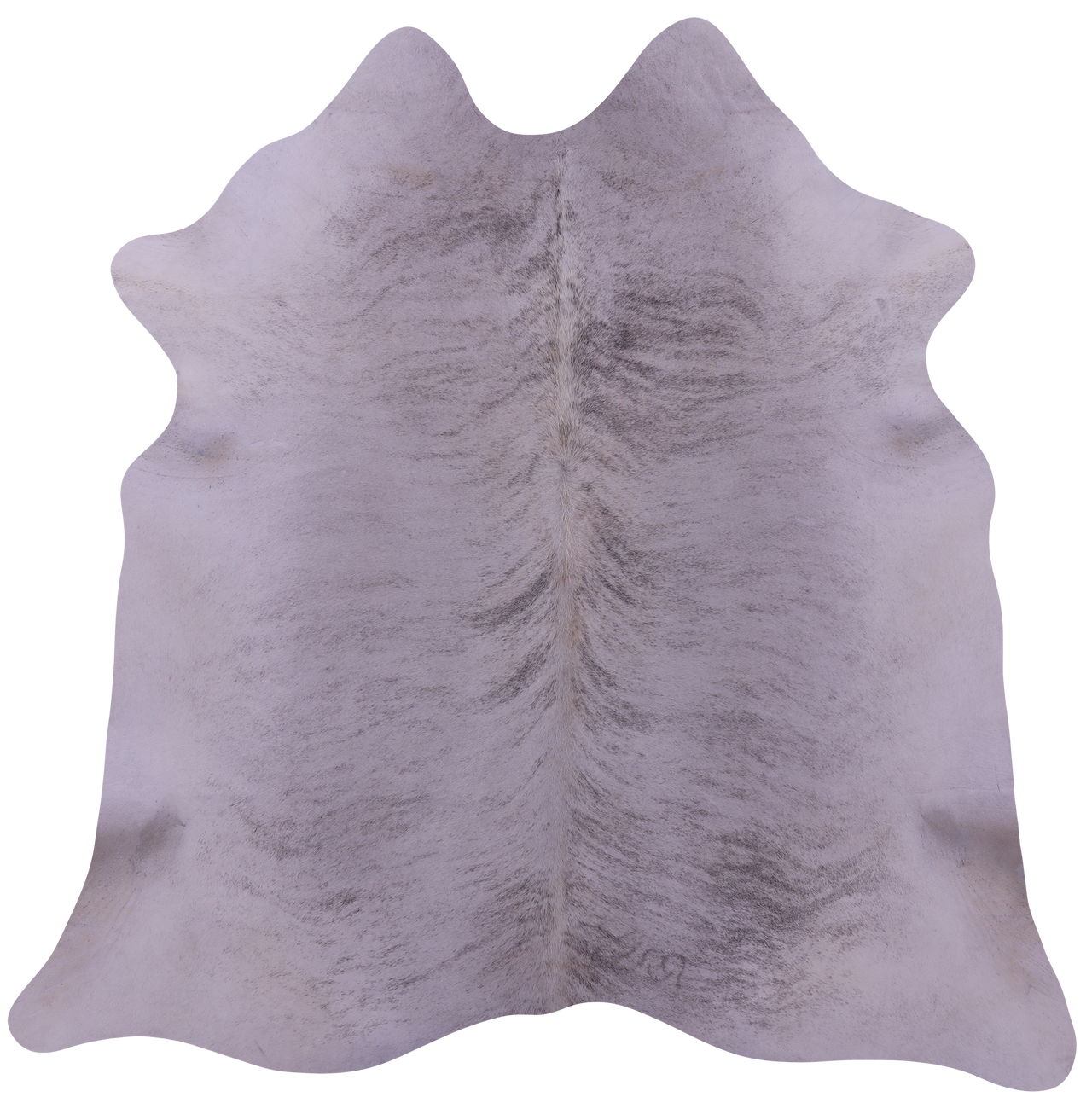 Grey Brindle Natural Cowhide Rug - X-Large 7' 0"H x 6' 10"W