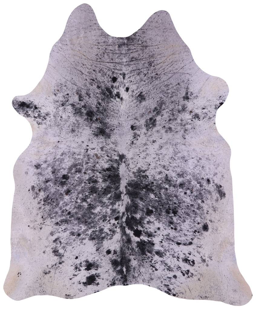 Black Salt & Pepper Natural Cowhide Rug - XX-Large 7' 9"H x 6' 5"W