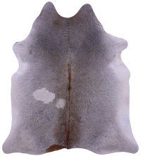 Thumbnail for Grey Natural Cowhide Rug - X-Large 7' 2