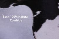 Thumbnail for Brown & White Natural Cowhide Rug - X-Large 7' 0
