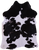 Brown & White Natural Cowhide Rug - X-Large 7' 0"H x 5' 4"W