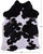 Brown & White Natural Cowhide Rug - X-Large 7' 0"H x 5' 4"W