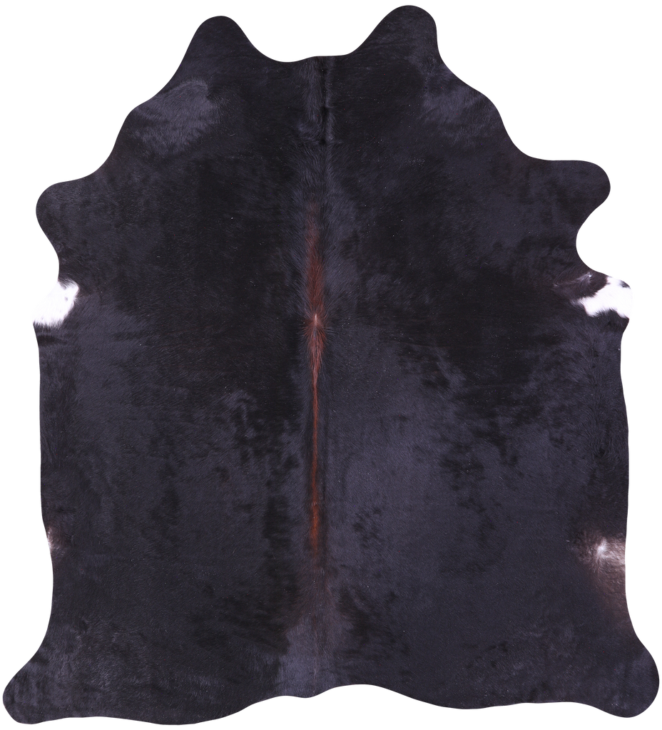 Black Natural Cowhide Rug - XX-Large 7' 9"H x 6' 10"W