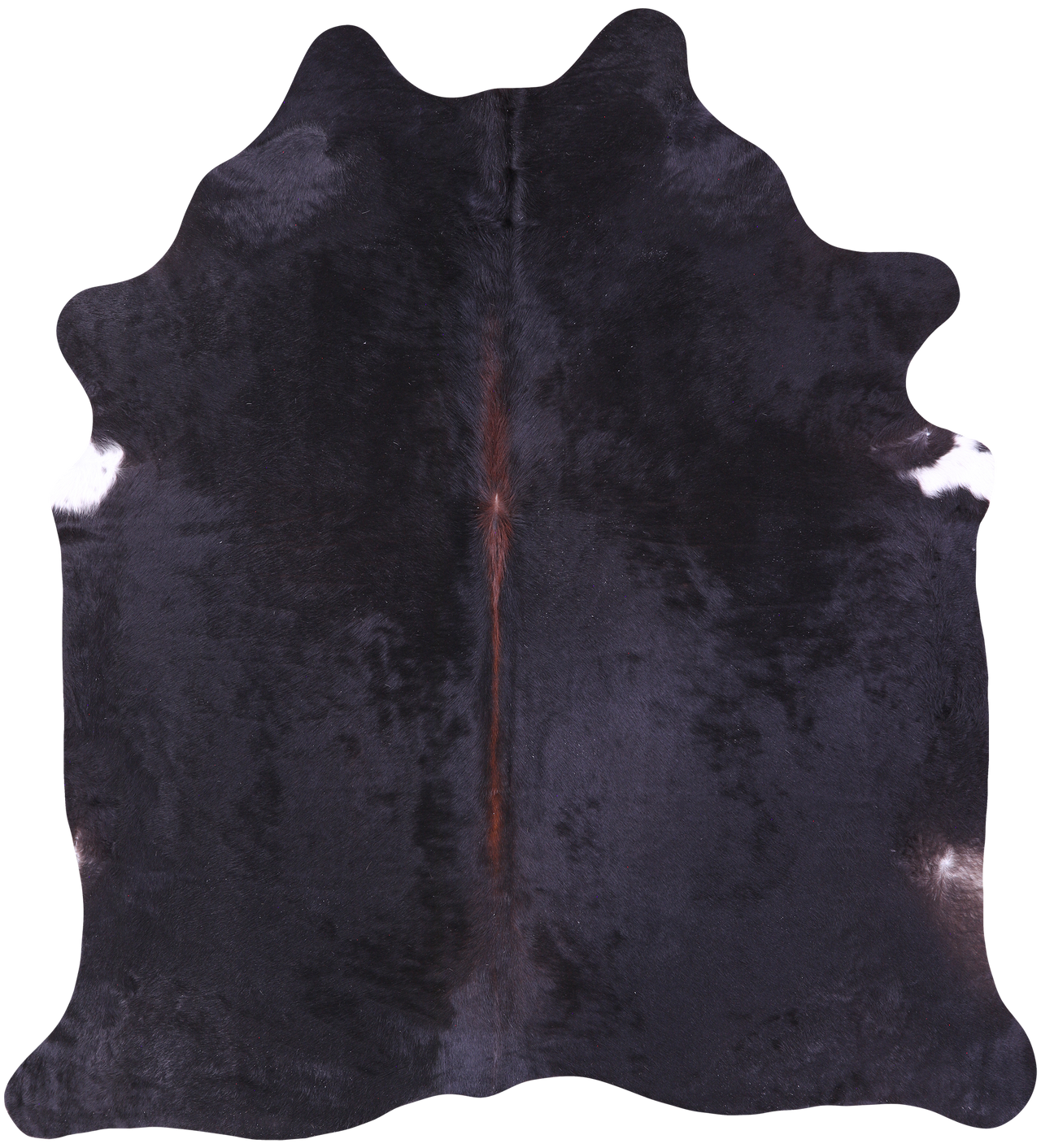 Black Natural Cowhide Rug - XX-Large 7' 9"H x 6' 10"W