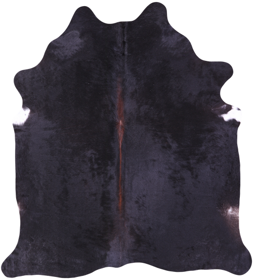Black Natural Cowhide Rug - XX-Large 7' 9