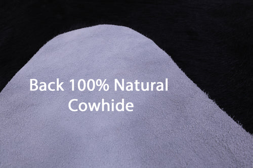 Black Natural Cowhide Rug - XX-Large 7' 9