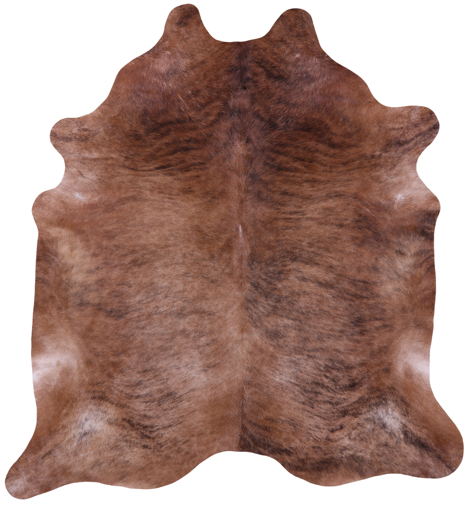 Light Brindle Natural Cowhide Rug - XX-Large 8' 2"H x 7' 5"W