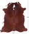 Brown & White Natural Cowhide Rug - XX-Large 8' 0"H x 6' 7"W