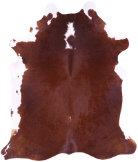 Thumbnail for Brown & White Natural Cowhide Rug - XX-Large 8' 0