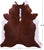 Brown & White Natural Cowhide Rug - XX-Large 8' 2"H x 7' 1"W