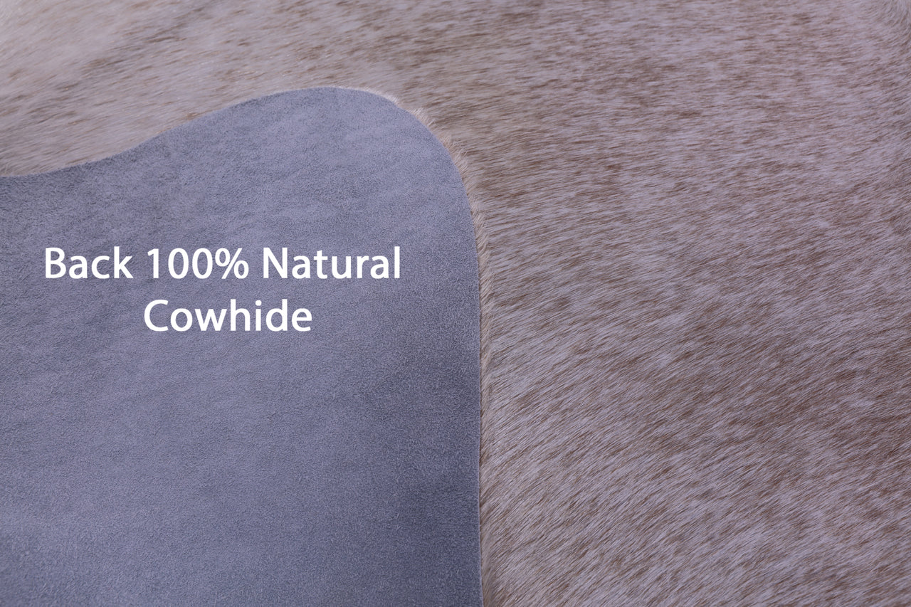 Light Brown Natural Cowhide Rug - XX-Large 7' 5"H x 6' 6"W