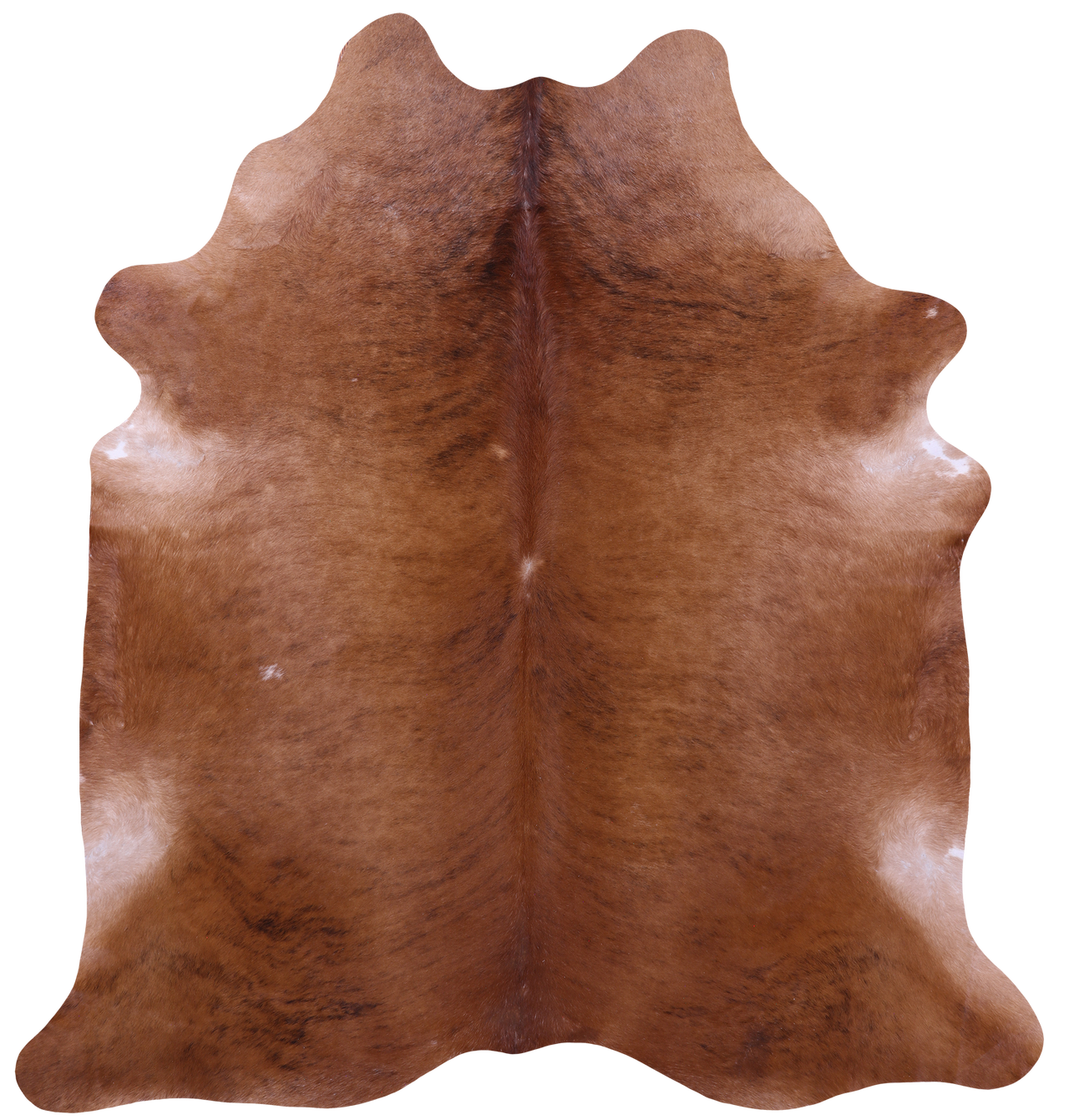 Light Brindle Natural Cowhide Rug - XX-Large 7' 9"H x 7' 2"W
