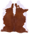 Brown & White Natural Cowhide Rug - XX-Large 7' 8"H x 6' 9"W