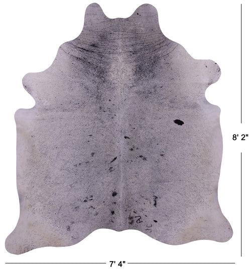 Black Salt & Pepper Natural Cowhide Rug - XX-Large 8' 2