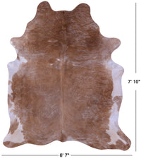 Thumbnail for Champagne Natural Cowhide Rug - XX-Large 7' 10