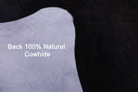 Thumbnail for Brown & White Natural Cowhide Rug - XX-Large 7' 9
