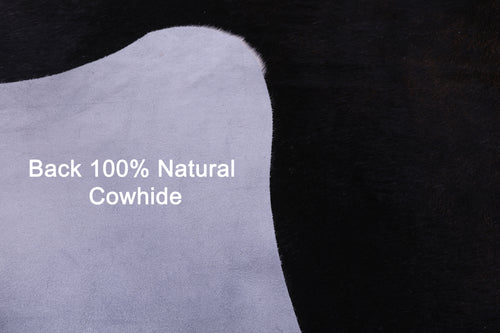 Brown & White Natural Cowhide Rug - XX-Large 7' 9
