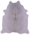White Natural Cowhide Rug - XX-Large 7' 8"H x 6' 6"W