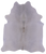 White Natural Cowhide Rug - XX-Large 7' 8"H x 6' 6"W