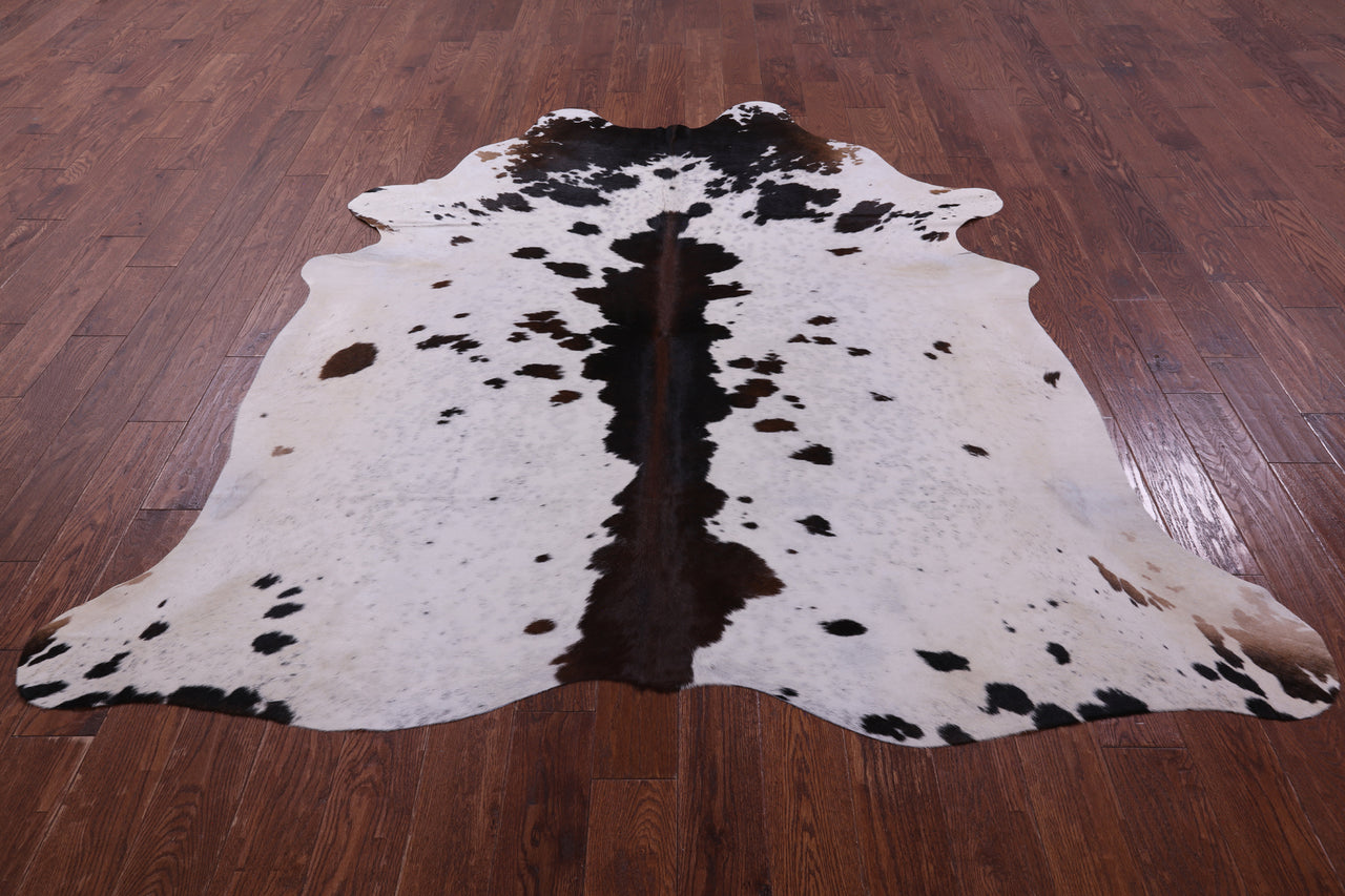 Brown Salt & Pepper Natural Cowhide Rug - XX-Large 7' 5"H x 7' 0"W