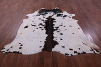 Thumbnail for Brown Salt & Pepper Natural Cowhide Rug - XX-Large 7' 5