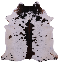 Thumbnail for Brown Salt & Pepper Natural Cowhide Rug - XX-Large 7' 5