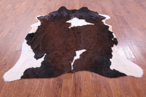 Brown & White Natural Cowhide Rug - XX-Large 8' 0