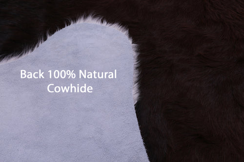 Brown & White Natural Cowhide Rug - XX-Large 8' 0